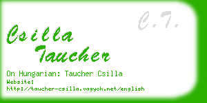 csilla taucher business card